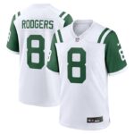 Aaron Rodgers New York Jets Nike Classic Alternate Game Jersey - White- 49Native