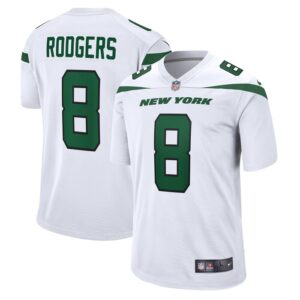 Aaron Rodgers New York Jets Nike Game Jersey - White- 49Native
