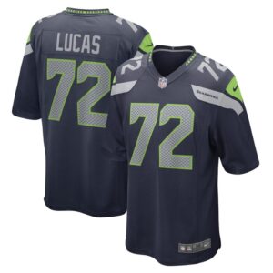 Abraham Lucas Seattle Seahawks Nike Game Player Jersey - College Navy- 49Native