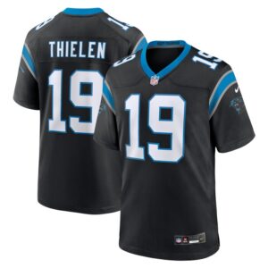 Adam Thielen Carolina Panthers Nike Game Player Jersey - Black- 49Native