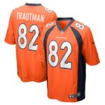 Adam Trautman Denver Broncos Nike Team Game Jersey - Orange- 49Native