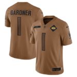 Ahmad Sauce Gardner New York Jets Nike 2023 Salute To Service Limited Jersey - Brown- 49Native