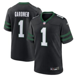 Ahmad Sauce Gardner New York Jets Nike Alternate Game Jersey - Legacy Black- 49Native