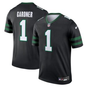 Ahmad Sauce Gardner New York Jets Nike Alternate Legend Jersey  - Legacy Black- 49Native