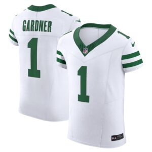 Ahmad Sauce Gardner New York Jets Nike Alternate Vapor F.U.S.E. Elite Jersey - White- 49Native