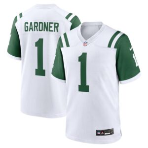 Ahmad Sauce Gardner New York Jets Nike Classic Alternate Game Jersey - White- 49Native