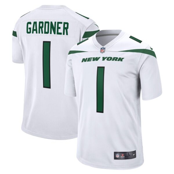Ahmad Sauce Gardner New York Jets Nike Player Game Jersey - White- 49Native