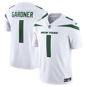 Ahmad Sauce Gardner New York Jets Nike Vapor F.U.S.E. Limited Jersey - White- 49Native