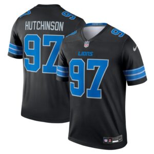 Aidan Hutchinson Detroit Lions Nike Legend Jersey - Black- 49Native