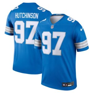 Aidan Hutchinson Detroit Lions Nike Legend Jersey - Blue- 49Native