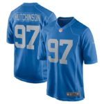 Aidan Hutchinson Detroit Lions Nike Player Game Jersey - Blue- 49Native