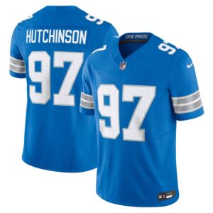 Aidan Hutchinson Detroit Lions Nike Vapor F.U.S.E. Limited Jersey - Blue- 49Native