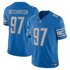 Aidan Hutchinson Detroit Lions Nike Vapor F.U.S.E. Limited Jersey - Blue- 49Native