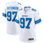 Aidan Hutchinson Detroit Lions Nike Game Jersey - White- 49Native