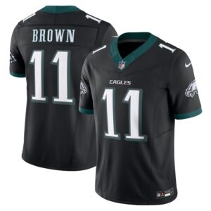 A.J. Brown Philadelphia Eagles Nike Alternate Vapor F.U.S.E. Limited Jersey - Black- 49Native