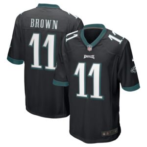 A.J. Brown Philadelphia Eagles Nike Game Jersey - Black- 49Native
