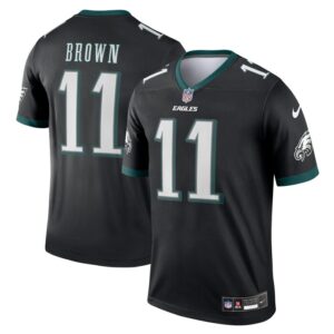 A.J. Brown Philadelphia Eagles Nike Legend Jersey - Black- 49Native