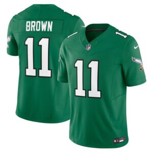 A.J. Brown Philadelphia Eagles Nike Vapor F.U.S.E. Limited Jersey - Kelly Green- 49Native