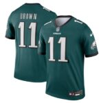 A.J. Brown Philadelphia Eagles Nike Legend Jersey - Midnight Green- 49Native
