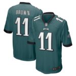 A.J. Brown Philadelphia Eagles Nike Player Game Jersey - Midnight Green- 49Native