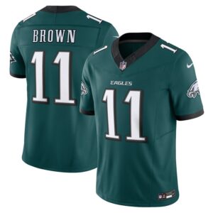 A.J. Brown Philadelphia Eagles Nike Vapor F.U.S.E. Limited Jersey - Midnight Green- 49Native