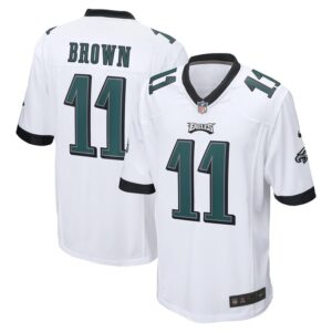 A.J. Brown Philadelphia Eagles Nike Game Jersey - White- 49Native