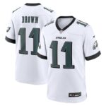 A.J. Brown Philadelphia Eagles Nike White Game Jersey - White- 49Native