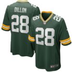 AJ Dillon Green Bay Packers Nike Team Game Jersey - Green- 49Native
