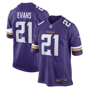 Akayleb Evans Minnesota Vikings Nike Game Player Jersey - Purple- 49Native