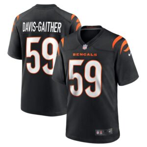 Akeem Davis-Gaither Cincinnati Bengals Nike Game Player Jersey - Black- 49Native
