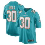 Alec Ingold Miami Dolphins Nike Game Player Jersey - Aqua- 49Native