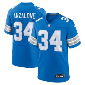 Alex Anzalone Detroit Lions Nike Game Jersey - Blue- 49Native