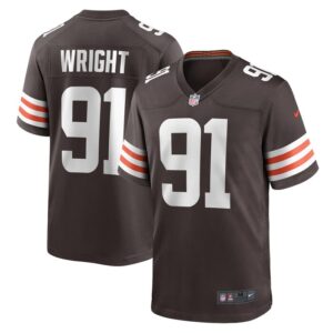Alex Wright Cleveland Browns Nike Team Game Jersey -  Brown- 49Native