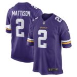 Alexander Mattison Minnesota Vikings Nike Game Player Jersey - Purple- 49Native