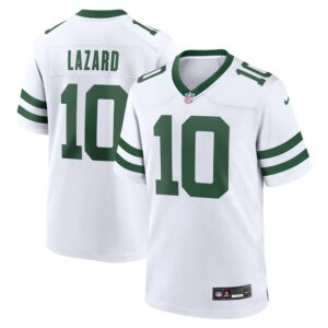 Allen Lazard New York Jets Nike Legacy Player Game Jersey - White- 49Native