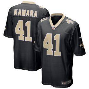 Alvin Kamara New Orleans Saints Nike Game Jersey - Black- 49Native