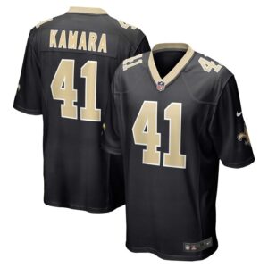 Alvin Kamara New Orleans Saints Nike Game Jersey - Black- 49Native