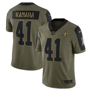 Alvin Kamara New Orleans Saints Nike Salute To Service Limited Player Jersey - Olive- 49Native