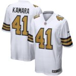 Alvin Kamara New Orleans Saints Nike Alternate Game Jersey - White- 49Native