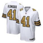 Alvin Kamara New Orleans Saints Nike Alternate Game Jersey -  White- 49Native