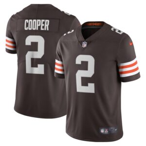 Amari Cooper Cleveland Browns Nike Men's Vapor Limited Jersey - Brown- 49Native