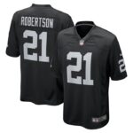 Amik Robertson Las Vegas Raiders Nike Team Game Jersey - Black- 49Native