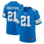 Amik Robertson Detroit Lions Nike Game Jersey -  Blue- 49Native