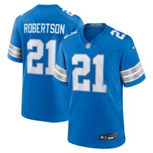 Amik Robertson Detroit Lions Nike Game Jersey -  Blue- 49Native