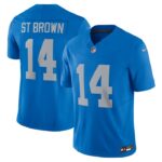 Amon-Ra St. Brown Detroit Lions Nike Vapor F.U.S.E. Alternate Limited Jersey - Blue- 49Native