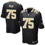 Andrus Peat New Orleans Saints Nike Game Player Jersey - Black- 49Native