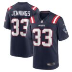 Anfernee Jennings New England Patriots Nike Team Game Jersey -  Navy- 49Native