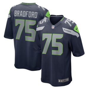 Anthony Bradford Seattle Seahawks Nike Team Game Jersey - College Navy- 49Native