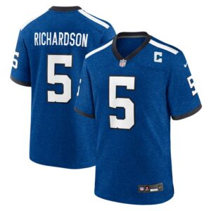 Anthony Richardson Indianapolis Colts Nike Indiana Nights Alternate Game Jersey - Royal- 49Native