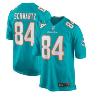 Anthony Schwartz Miami Dolphins Nike Team Game Jersey -  Aqua- 49Native
